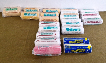 (23) 7" Roller Covers, Assorted Naps