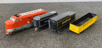 (4) Metal Collectible Train Attachments