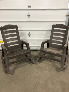 (2) Outdoor Rocking Chairs