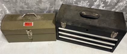 (1) Und-R-Hood Toolbox W/Tools (1) Craftsman Rally Box Toolbox