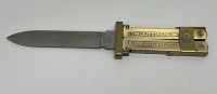 German Paratrooper Scissor Knife W/ Inscriptions On Blade and Handle. - 2