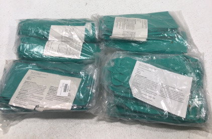 48 Pairs Of Flock Lined Nitrile Gloves