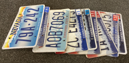(10) Assorted License Plates