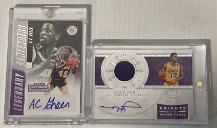 2018-19 Panini Contenders AC Green Legendary Contenders 81/199 Lakers NBA & 2021-22 Panini Crown Royals Basketball Rick Fox