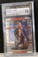 2022 Panini Select WWE Edge CSG Gem Mint 10 And 2022 Panini Prizm WWE Roman Reigns Gold Standard Grading 9 Mint - 4