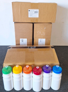 4 Boxes Of 24 Pk White/Variety 20oz Sports Bottles 96 Total