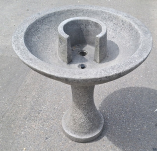 2 Piece Stone Birdbath/ Water Fountain (No Pump/Hose)