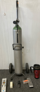 Oxygen Tank On Cart, Remotes & More BB23