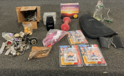 (3) Orange County Chopper Collectables, Box Of Watches, Weight And More