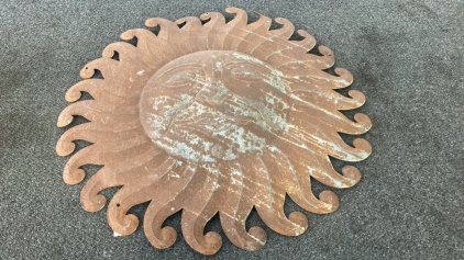 Large Metal Sun Wall Hanging