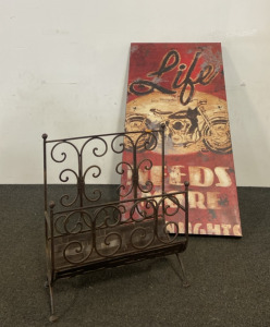 Magazine/Book Holder, Wall Decor