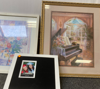 Two Paintings, & One Picture Frame. BB11