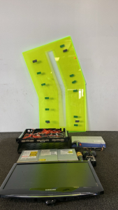 Samsung Monitor , (3) CD Drives, (1) Microphone And More