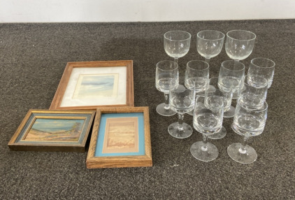Set Of Glass Cups, Paintings