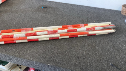 (13) Assorted Surveyors Poles