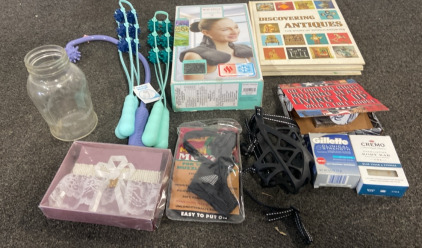 (3)Body Massagers, (2) Dog Muzzles, Marlboro Playing Cards And More