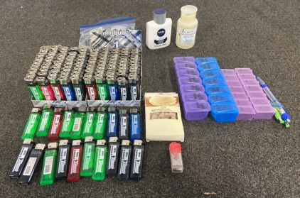 (120) Lighters, Diabetic Necklace, Pill Containers, Incense Cones And More
