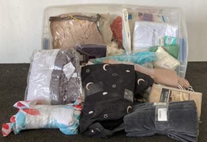 (1) Tote of Sheets And Other Materials