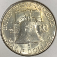 1954-S MS67 RARE Gem Silver Franklin Half Dollar - 2