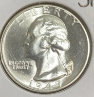 1949 MS66 Gem Silver Washington Quarter - 3