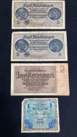 (9) Assorted 1910-1944 German Bank Marks - 6