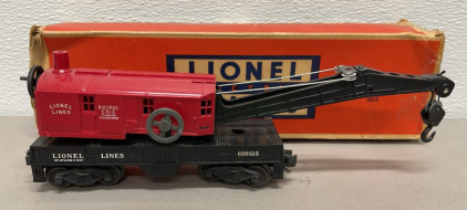 Lionel Electric Train Bucyrus Erie Operating Work Crane #656025