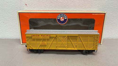 Lionel Electric Train Union Pacific 40-Ton Stock Car #U.P. 47456