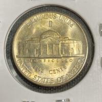 1945&ndash;D Gem BU+++ Silver War Nickel - 2