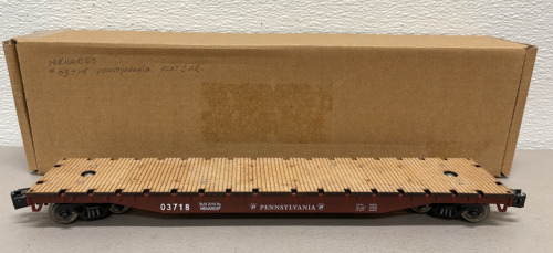 Lionel Electric Train Menards Pennsylvania Flatcar #03718
