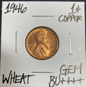 1946 Gem Bu++++ Wheat Copper Penny