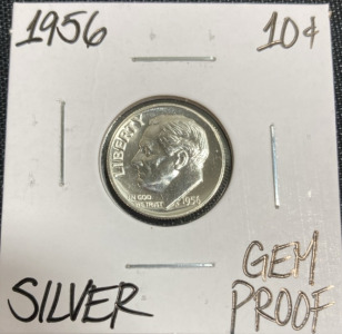 1956 Gem Proof Silver Roosevelt Dime