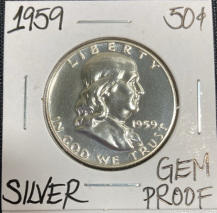 1959 Gem Proof Franklin Half Dollar