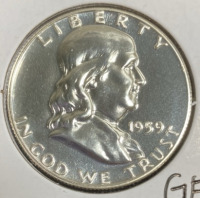 1959 Gem Proof Franklin Half Dollar - 3