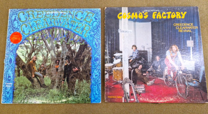 (2) Creedence Clearwater Revival Vinal Albums (1) Creedence Clearwater Revival & (1) Cosmo's Factory