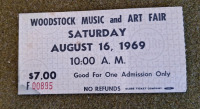 (1) The Jimi Hendrix Experience W/ Original Album Cover, Record & (1) Woodstock Ticket Stub For Saturday, August 16, 1969 - 5