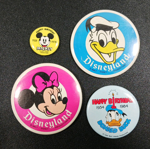 (4) Disney Character Collectible Pins