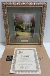 Thomas Kinkade "Lilac Gazebo" From Home Interior w/COA