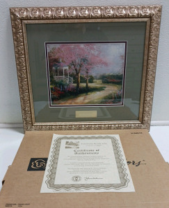 Thomas Kinkade "Morning Dogwood" From Home Interior w/COA