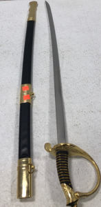 (1) Antique Replica Infantry Officer Sword & Sheath