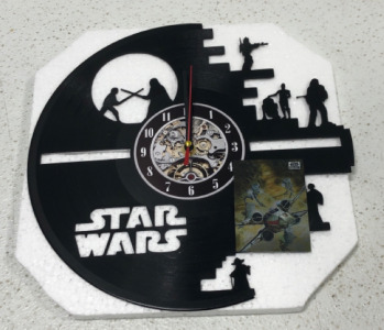 Star Wars Vinyl Record Designed Wall Clock