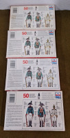 (4) ESCI Napolenoic Wars Waterloo 1815 / Prussian & Austrian Infantry, (50) Figurine 1/72 Scale Kits - 2