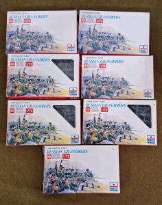 (7 ) ESCI Napolenoic Wars / Russian Granadiers (50) Figurine 1/72 Scale Kits