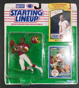 Starting Lineup 1990 Ricky Sanders Figurine & Cards