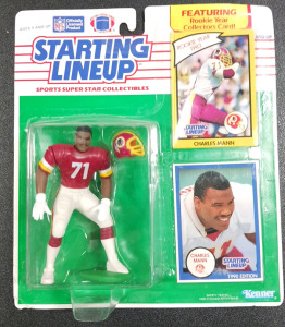 Starting Lineup 1990 Charles Mann Figurine & Cards