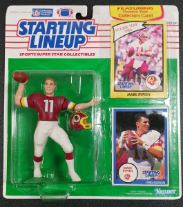 Starting Lineup 1990 Mark Rypien Figurine & Cards