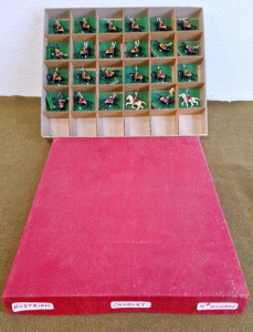 (1) Small Box Of Finished, 1/72 Scale Figurines. Austrian Calvary, 4th Hussars