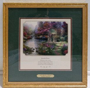 Thomas Kinkade "Garden of Prayer" w/COA