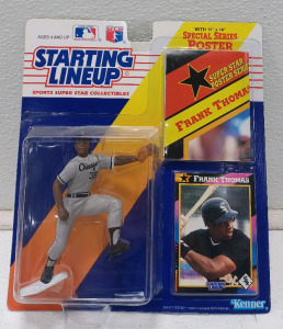 MLB Starting Lineup Frank Thomas New 1992 Edition 3 Piece Collector Set W/Figurine, Card, & Poster