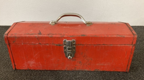 Metal Toolbox With Contents