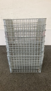 (8) Galvanized Metal Baskets